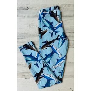 Rare  Insanity Shark Leggings sz Small EUC